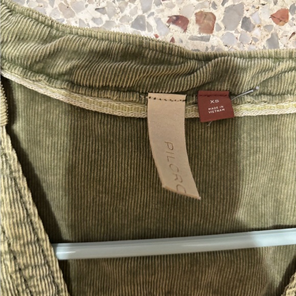 Anthropologie pilcro corduroy tunic dress XS moss green - Picture 6 of 11